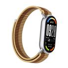 For Xiaomi Smart Band 10 / 9 / 8 Integrated Nylon Loop Hook And Loop Fastener Watch Band(Brown) - 3