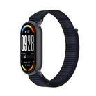 For Xiaomi Smart Band 10 / 9 / 8 Integrated Nylon Loop Hook And Loop Fastener Watch Band(Dark Blue) - 1