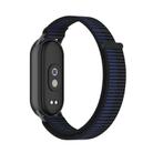 For Xiaomi Smart Band 10 / 9 / 8 Integrated Nylon Loop Hook And Loop Fastener Watch Band(Dark Blue) - 2