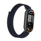 For Xiaomi Smart Band 10 / 9 / 8 Integrated Nylon Loop Hook And Loop Fastener Watch Band(Dark Blue) - 3
