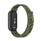 For Xiaomi Smart Band 10 / 9 / 8 Integrated Nylon Loop Hook And Loop Fastener Watch Band(Camouflage Green) - 2