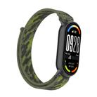 For Xiaomi Smart Band 10 / 9 / 8 Integrated Nylon Loop Hook And Loop Fastener Watch Band(Camouflage Green) - 3