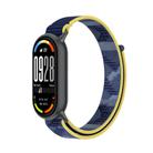 For Xiaomi Smart Band 10 / 9 / 8 Integrated Nylon Loop Hook And Loop Fastener Watch Band(Quiet Blue) - 1