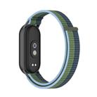 For Xiaomi Smart Band 10 / 9 / 8 Integrated Nylon Loop Hook And Loop Fastener Watch Band(Deep Blue) - 2