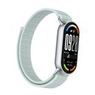 For Xiaomi Smart Band 10 / 9 / 8 Integrated Nylon Loop Hook And Loop Fastener Watch Band(Light Green) - 3