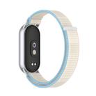 For Xiaomi Smart Band 10 / 9 / 8 Integrated Nylon Loop Hook And Loop Fastener Watch Band(Milky White) - 2