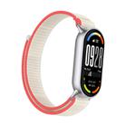 For Xiaomi Smart Band 10 / 9 / 8 Integrated Nylon Loop Hook And Loop Fastener Watch Band(Milky White) - 3