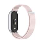 For Xiaomi Smart Band 10 / 9 / 8 Integrated Nylon Loop Hook And Loop Fastener Watch Band(Pearl Pink) - 2