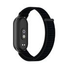 For Xiaomi Smart Band 10 / 9 / 8 Integrated Nylon Loop Hook And Loop Fastener Watch Band(Deep Black) - 2