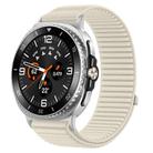 For Samsung Galaxy Watch 8 40mm / 44mm Woven Nylon Hook And Loop Fastener Watch Band(Starlight) - 1