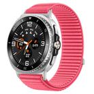 For Samsung Galaxy Watch 8 40mm / 44mm Woven Nylon Hook And Loop Fastener Watch Band(Red) - 1