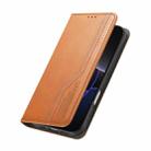 For iPhone 16 Elastic Wristband Magnetic Suction Leather Phone Case(Brown) - 3