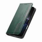 For iPhone 16 Elastic Wristband Magnetic Suction Leather Phone Case(Green) - 3