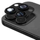 For iPhone 16 Pro Max Kalebol Precise Alignment Stepped Eagle Eye Metal Lens Film(Black) - 1