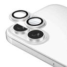 For iPhone 16  Kalebol Precise Alignment Stepped Eagle Eye Metal Lens Film(Silver) - 1