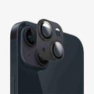 For iPhone 15 Kalebol Precise Alignment Stepped Eagle Eye Metal Lens Film(Black) - 1