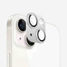 For iPhone 14 Plus Kalebol Precise Alignment Stepped Eagle Eye Metal Lens Film(Silver) - 1