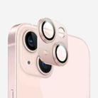 For iPhone 14 Kalebol Precise Alignment Stepped Eagle Eye Metal Lens Film(Pink) - 1