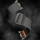 For Samsung Galaxy Watch 8 40mm / 44mm Bull Bead Buckle Elastic Nylon Watch Band(Dark Gray) - 3