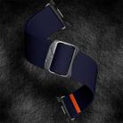 For Samsung Galaxy Watch 8 40mm / 44mm Bull Bead Buckle Elastic Nylon Watch Band(Dark Blue) - 3