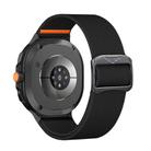 For Samsung Galaxy Watch 8 40mm / 44mm Bull Bead Buckle Elastic Nylon Watch Band(Black) - 2