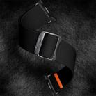 For Samsung Galaxy Watch 8 40mm / 44mm Bull Bead Buckle Elastic Nylon Watch Band(Black) - 3