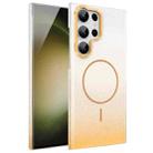 For Samsung Galaxy S23 Ultra 5G Gold Diamond Glitter Gradient MagSafe Shockproof Phone Case(Gold) - 1