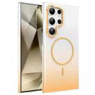 For Samsung Galaxy S24 Ultra 5G Gold Diamond Glitter Gradient MagSafe Shockproof Phone Case(Gold) - 1