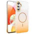 For Samsung Galaxy A14 4G / 5G Gold Diamond Glitter Gradient MagSafe Shockproof Phone Case(Gold) - 1