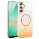 For Samsung Galaxy A26 5G Gold Diamond Glitter Gradient MagSafe Shockproof Phone Case(Gold) - 1