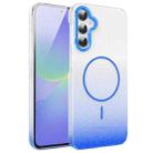 For Samsung Galaxy A36 5G Gold Diamond Glitter Gradient MagSafe Shockproof Phone Case(Blue) - 1