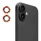 For iPhone 17 ENKAY 9H Rear Lens Aluminium Alloy Tempered Glass Film(Orange) - 1