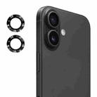 For iPhone 17 ENKAY 9H Rear Lens Aluminium Alloy Tempered Glass Film(Black) - 1