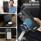 For iPhone 16 Pro Max CaseMe C49 MagSafe RFID Blocking Detachable Wallet Leather Phone Case(Black) - 3