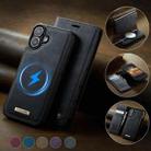For iPhone 16 CaseMe C49 MagSafe RFID Blocking Detachable Wallet Leather Phone Case(Black) - 3