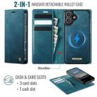 For iPhone 16 CaseMe C49 MagSafe RFID Blocking Detachable Wallet Leather Phone Case(Green) - 2