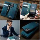 For iPhone 16 CaseMe C49 MagSafe RFID Blocking Detachable Wallet Leather Phone Case(Green) - 4