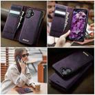 For iPhone 16 CaseMe C49 MagSafe RFID Blocking Detachable Wallet Leather Phone Case(Purple) - 4