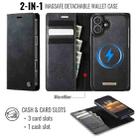 For iPhone 16 Plus CaseMe C49 MagSafe RFID Blocking Detachable Wallet Leather Phone Case(Black) - 2