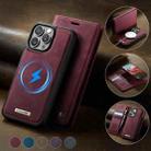 For iPhone 16 Pro CaseMe C49 MagSafe RFID Blocking Detachable Wallet Leather Phone Case(Red) - 3