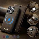 For iPhone 16 Pro CaseMe C49 MagSafe RFID Blocking Detachable Wallet Leather Phone Case(Coffee) - 3