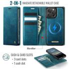 For iPhone 16 Pro CaseMe C49 MagSafe RFID Blocking Detachable Wallet Leather Phone Case(Green) - 2