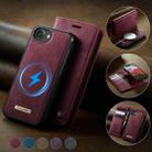 For iPhone 16e CaseMe C49 MagSafe RFID Blocking Detachable Wallet Leather Phone Case(Red) - 3