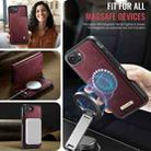 For iPhone 16e CaseMe C49 MagSafe RFID Blocking Detachable Wallet Leather Phone Case(Red) - 5
