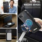 For iPhone 16e CaseMe C49 MagSafe RFID Blocking Detachable Wallet Leather Phone Case(Black) - 5