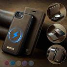 For iPhone 16e CaseMe C49 MagSafe RFID Blocking Detachable Wallet Leather Phone Case(Coffee) - 3