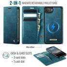 For iPhone 16e CaseMe C49 MagSafe RFID Blocking Detachable Wallet Leather Phone Case(Green) - 2