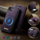 For iPhone 16e CaseMe C49 MagSafe RFID Blocking Detachable Wallet Leather Phone Case(Purple) - 3