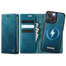 For iPhone 15 Pro Max CaseMe C49 MagSafe RFID Blocking Detachable Wallet Leather Phone Case(Green) - 1