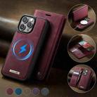 For iPhone 14 Pro CaseMe C49 MagSafe RFID Blocking Detachable Wallet Leather Phone Case(Red) - 3
